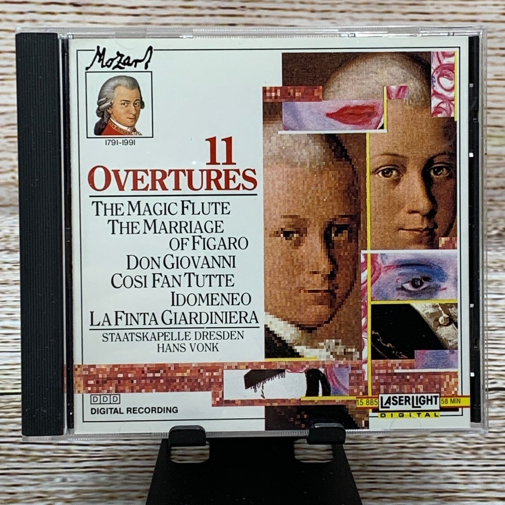 Mozart*‎ - Hans Vonk, Staatskapelle Dresden – 11 Overtures [1990 CD]